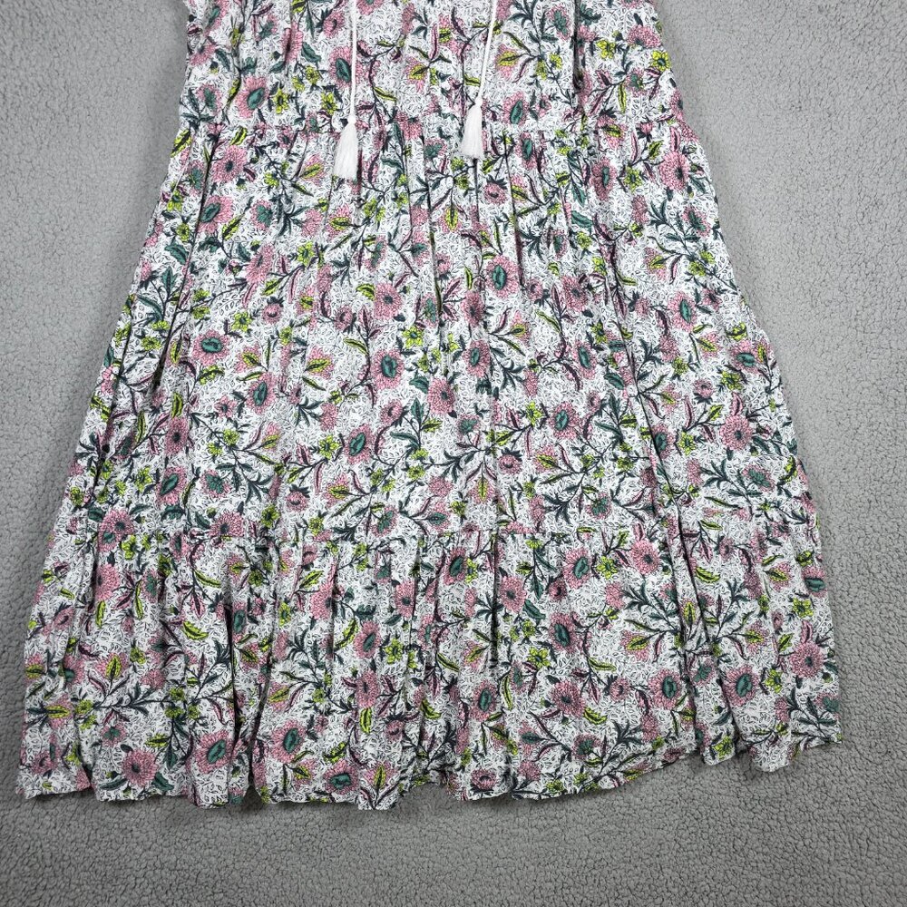 Torrid Dress Sz 3X Floral Midi Gauze Tiered Linework Floral Sleeveless Boho NWT - Picture 3 of 12